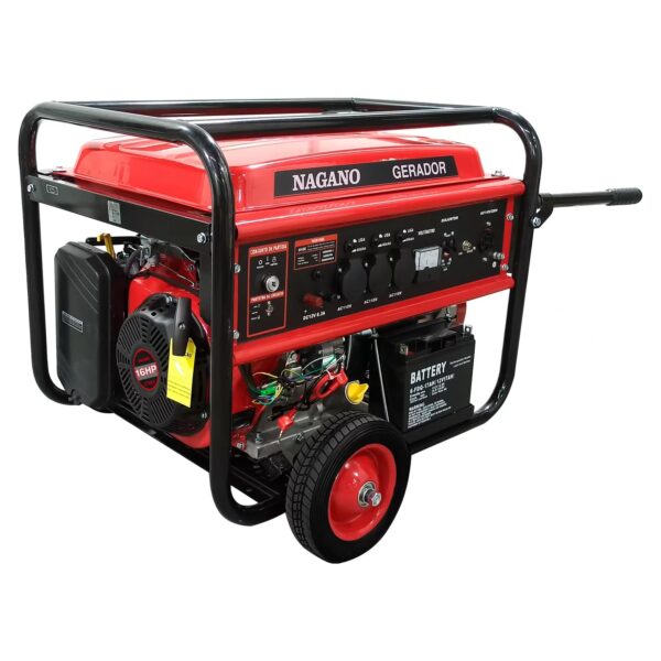 Gerador de Energia a Gasolina 9kva Monofásico 110v/220v Partida Elétrica