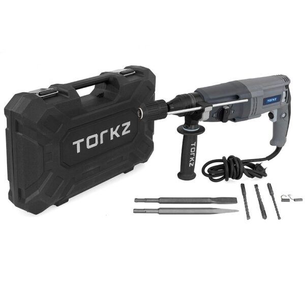 Martelete Elétrico Industrial Torkz TRE0002, sds Plus, 850 Watts com Maleta e Acessórios - 220 Volts